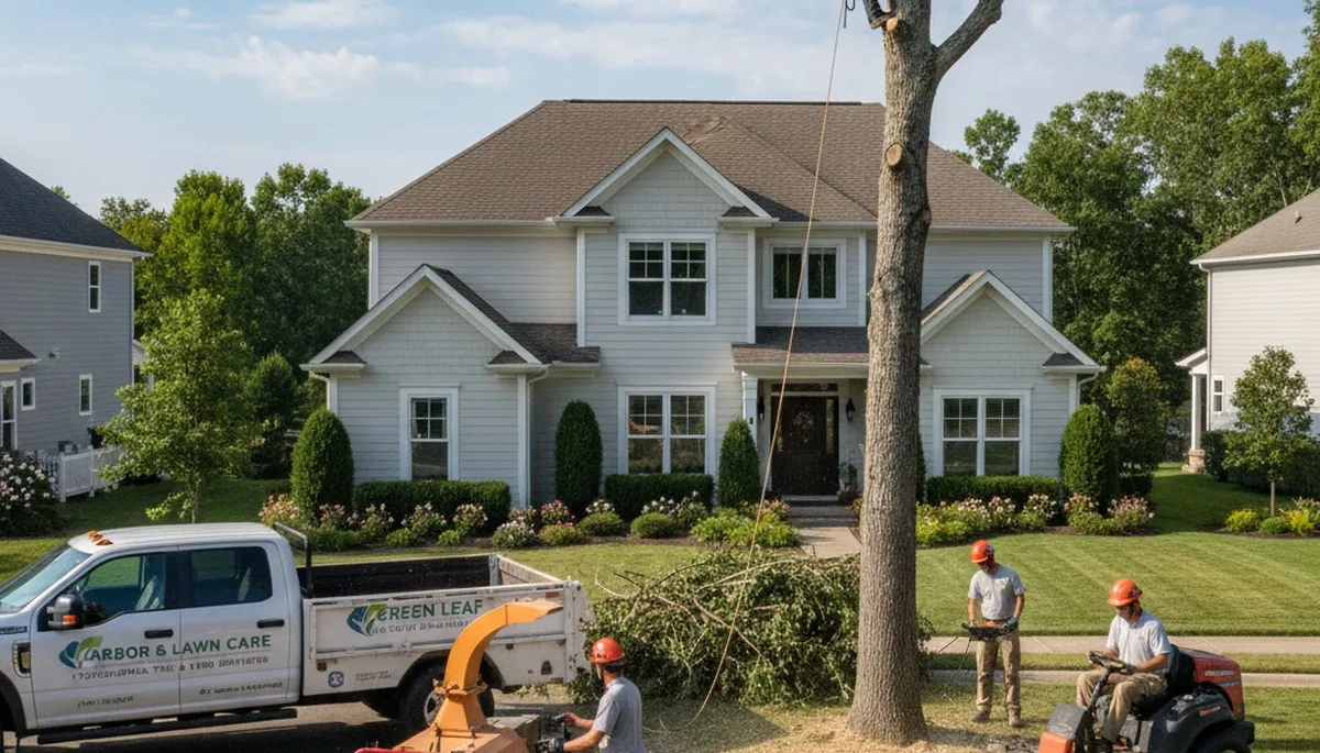 Professional lawn and tree removal service in Boca Raton FL with tropical landscape care