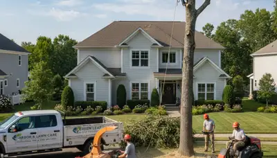 Professional lawn and tree removal service in Boca Raton FL with tropical landscape care