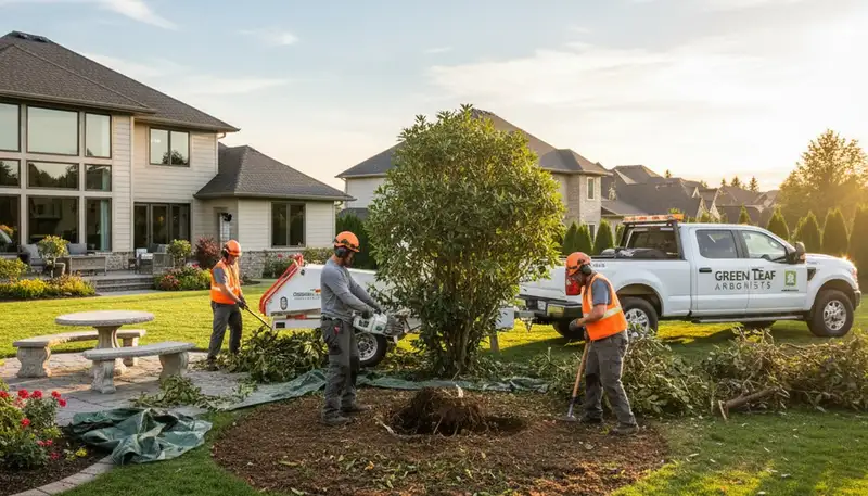 Professional shrub removal service in Boca Raton FL clearing overgrown bushes for a cleaner landscape